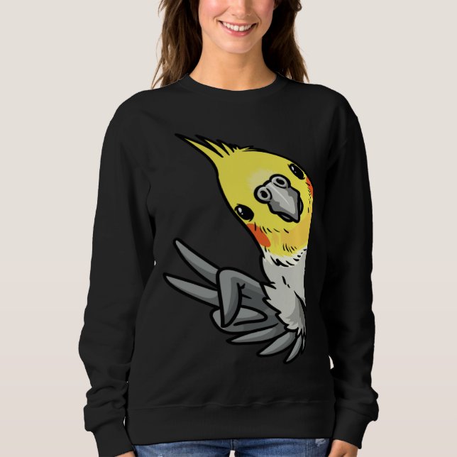 Cockatiel Parrot From Side T Shirt (Framsida)