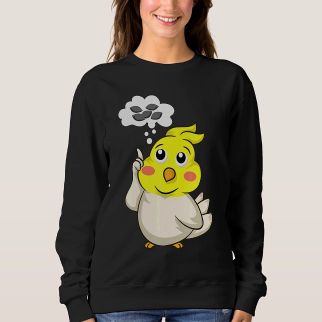 Cockatiel Parrot T Shirt (Framsida)