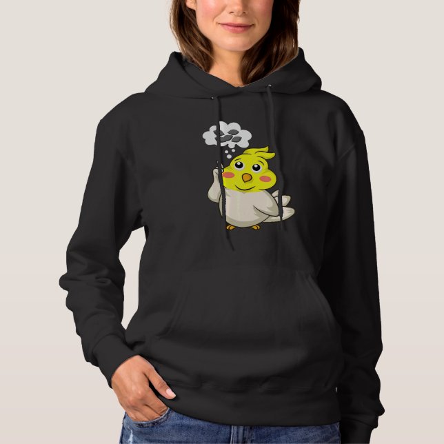 Cockatiel Parrot T Shirt (Framsida)