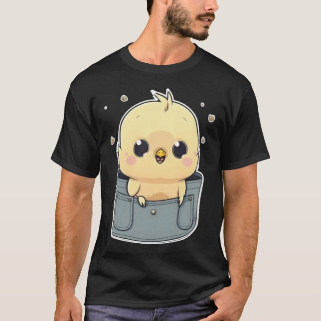 Cockatiel Pocket Quarrion Weiro Bird Parrot   1 T Shirt (Framsida)