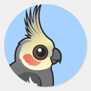 Cockatiel Runt Klistermärke