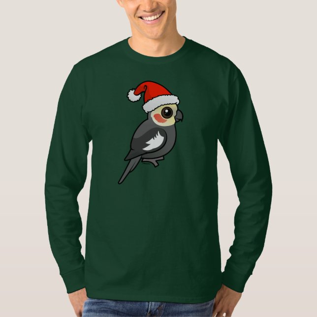 Cockatiel Santa T-shirt (Framsida)