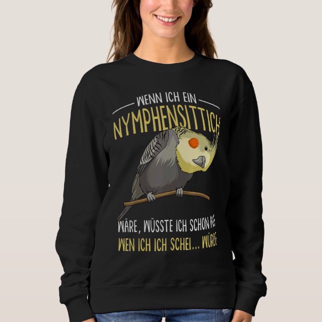 Cockatiel Sayed Parrot Holder T Shirt (Framsida)