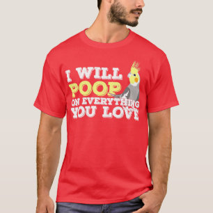 Cockatiel Weiro Bird Quarrion Parrot Funny Gift T Shirt