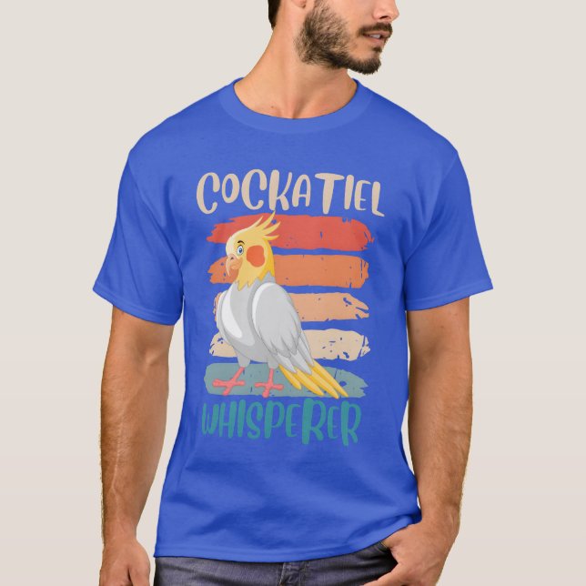 Cockatiel Whisperer Cockatiels Parakeet Birds fami T Shirt (Framsida)