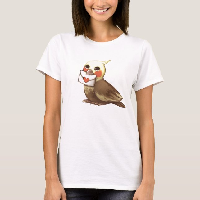 Cockatielbrev Tee Shirt (Framsida)