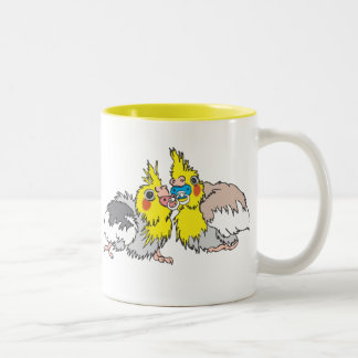 Cockatielchickmugg Två-Tonad Mugg