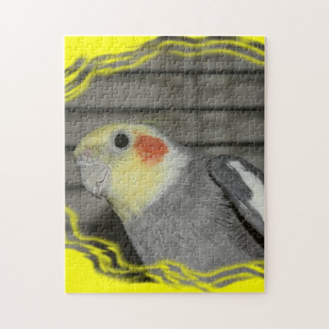 CockatielcloseupPUSSEL Pussel (Vertikal)