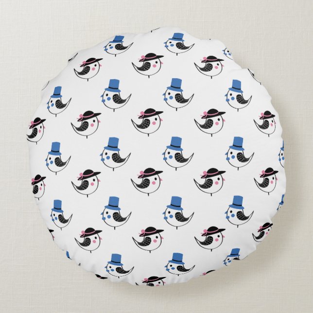 cockatielfågelillustration Dekorativ kudde (Baksidan)