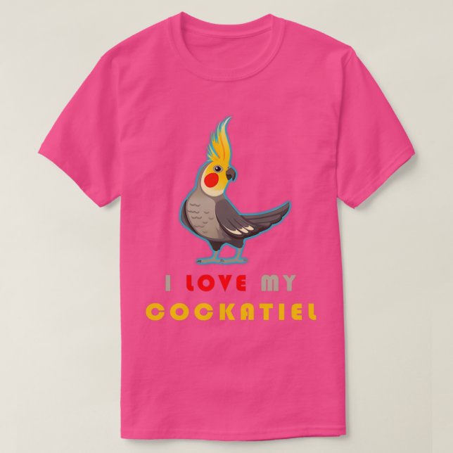 CockatielFunny Cute Idea för fåglar Älskare T Shirt (Design framsida)