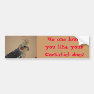 Cockatielkärlek Bildekal