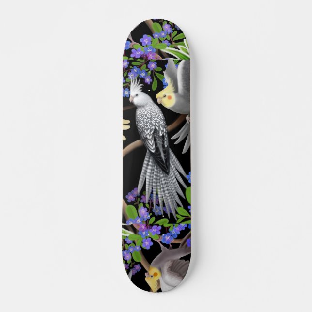 Cockatielskateboarden Mini Skateboard Bräda 18,5 Cm (Framsida)