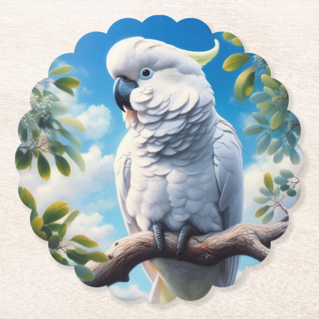 Cockatoo art underlägg papper (Framsida)