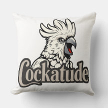 Cockatoo Attitude "Cockatude" Dekorativ kudde