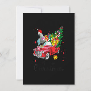 Cockatoo Bird Rides Red Lastbil jul Pajama Inbjudningar