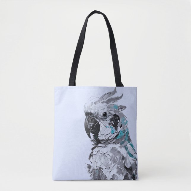 Cockatoo Blue Tote Bag Tygkasse (Framsida)