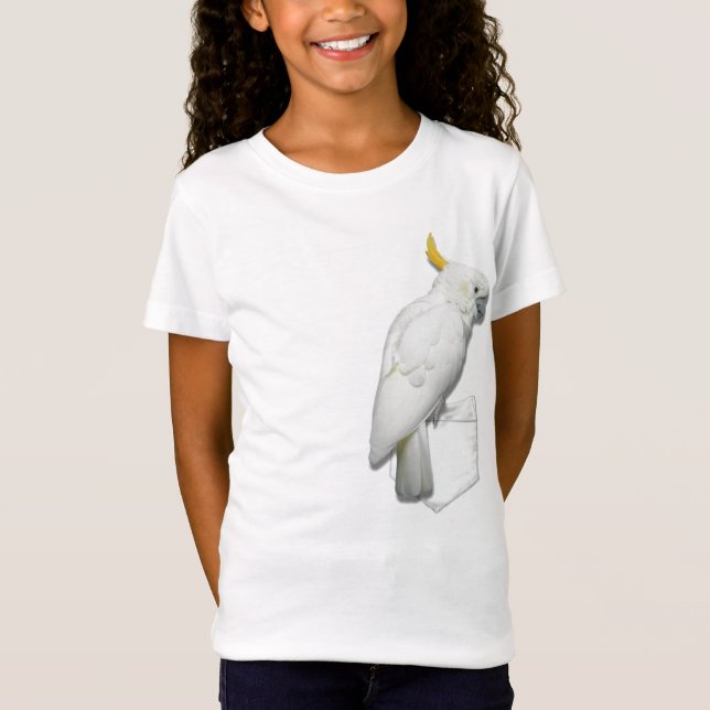 Cockatoo i fickan tee shirt (Framsida)