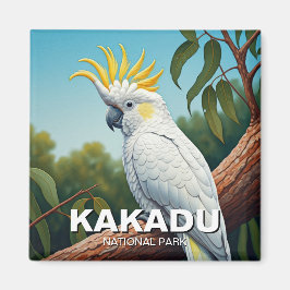 Cockatoo i Kakadu nationalpark Australien Magnet