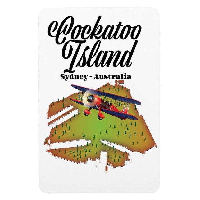 Cockatoo Island Sydney Australien Magnet (Vertikal)