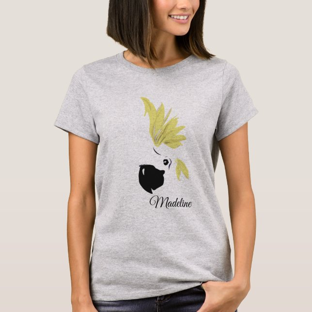 Cockatoo Modern Typography Personal T Shirt (Framsida)