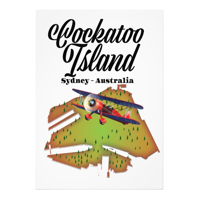 cockatoo ö Sydney Australien Fototryck (Framsidan)