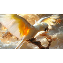 Cockatoo Parrot Fantasy Dreamscape Benporslin Mugg