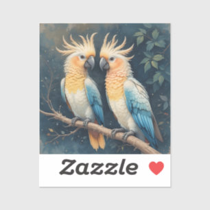 Cockatoo Parrot par Klistermärken