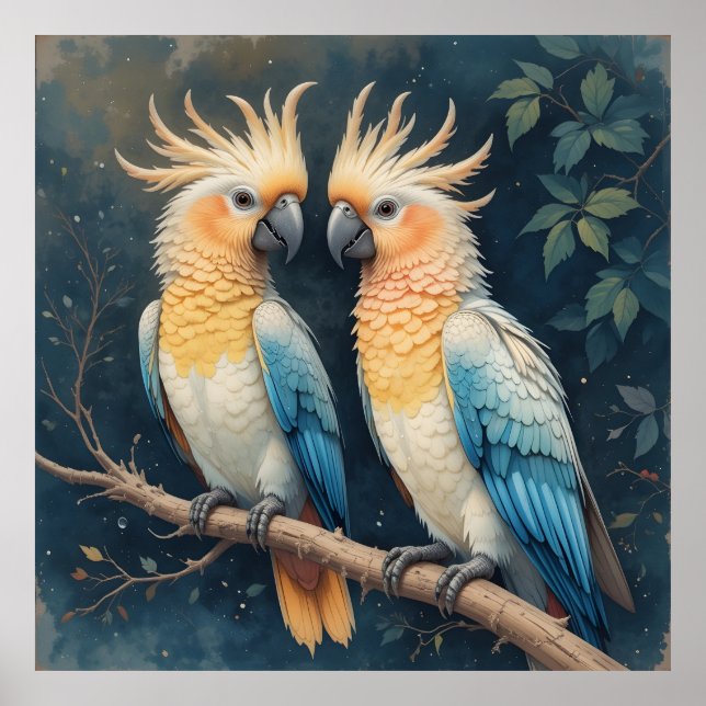 Cockatoo Parrot par Poster (Framsidan)