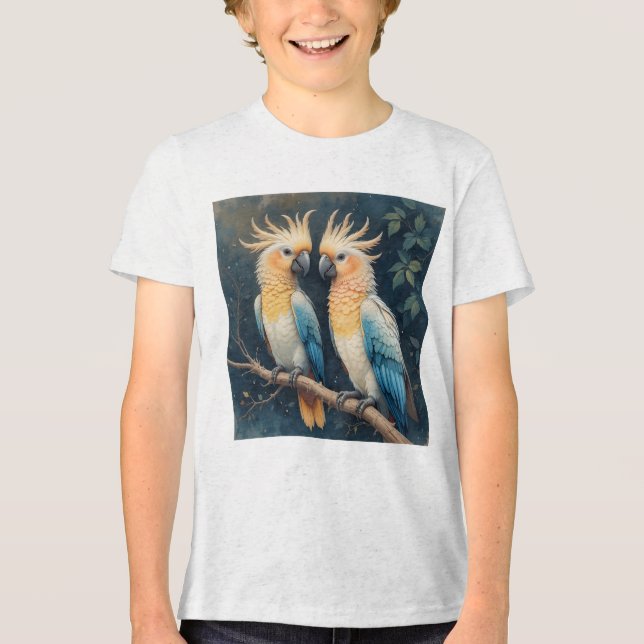 Cockatoo Parrot par T Shirt (Framsida)