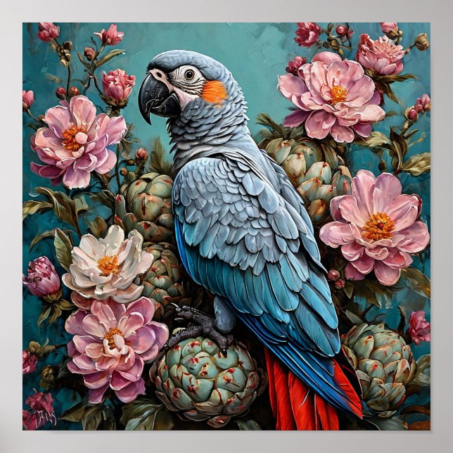 Cockatoo parrot poster (Framsidan)