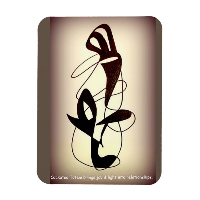 Cockatoo Totem Magnet (Vertikal)