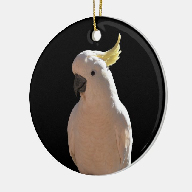 Cockatoo vid solnedgången keramisk Dekoration (Vänster)
