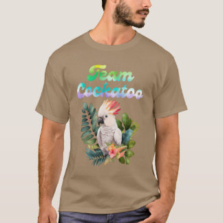 Cockatooeam Cockatoo Bird Älskare Parrot Owners fi T Shirt