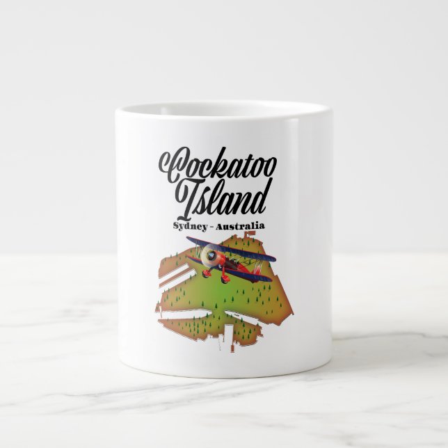 Cockatooön Sydneys Australien Jumbo Mugg (Framsidan)