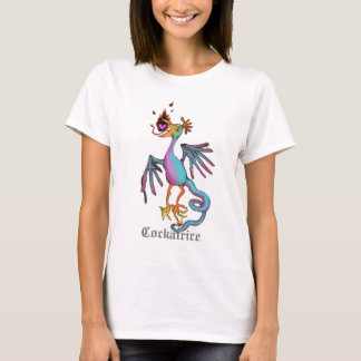 Cockatrice Pastel Medieval Beast Logotyp T-shirt