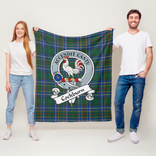 Cockburn Ancient Klan Badge Tartan Play Fleecefilt