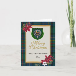 Cockburn Scottish Clan Tartan & Crest Kort