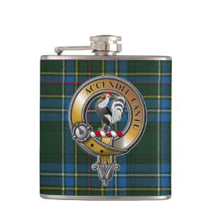 Cockburn Tartan och Badge Fickplunta