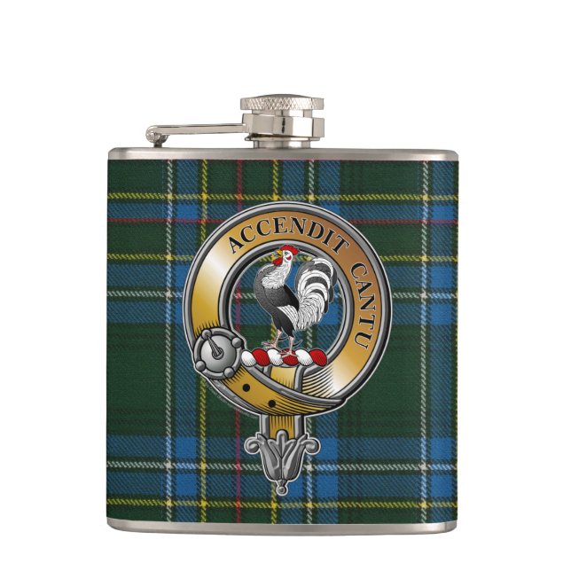 Cockburn Tartan och Badge Fickplunta (Framsidan)