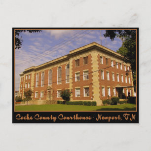 Cocke County Domstol - Newport, TN Vykort