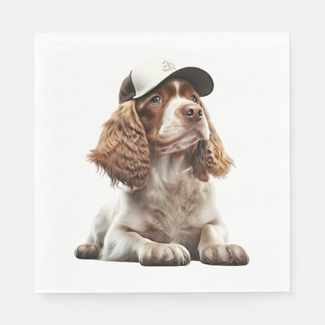 Cocker Baseball Pappersservett (Framsidan)