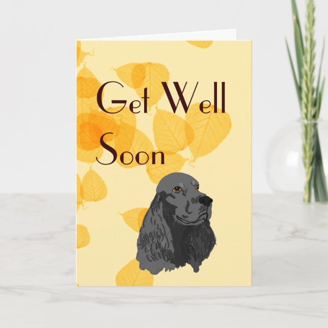 Cocker ~ I Kärlek My Black Cocker Kort (Framsida)