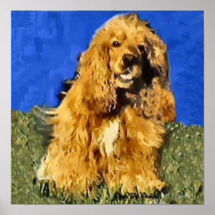 Cocker Spain Art Print Poster