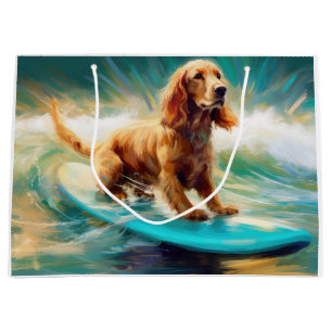 Cocker Spain Beach Surfing Painting
