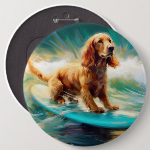 Cocker Spain Beach Surfing Painting Knapp