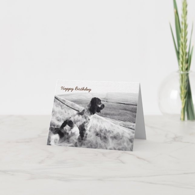 Cocker Spain Birthday Kort (Framsida)