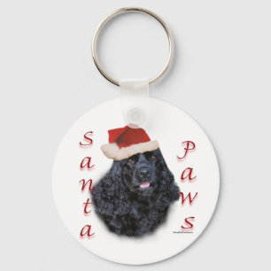 Cocker Spain (blk) Santa Tassar Nyckelring
