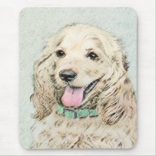 Cocker Spain Buff Painting - Original Hund Art Musmatta