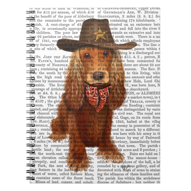 Cocker Spain Cowboy 2 Anteckningsbok (Framsidan)