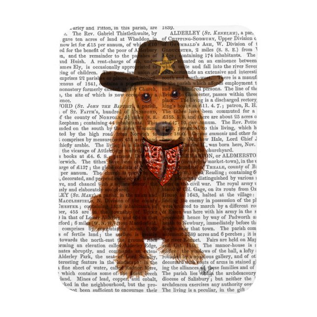Cocker Spain Cowboy 2 Magnet (Vertikal)
